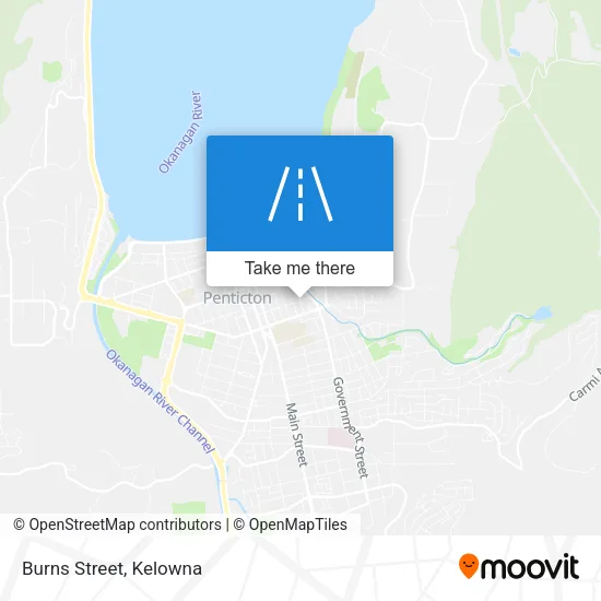 Burns Street map