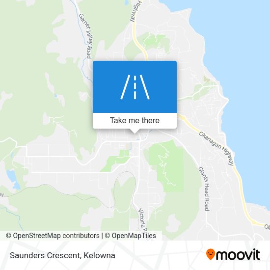 Saunders Crescent map