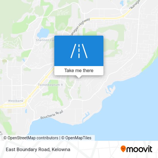 East Boundary Road map