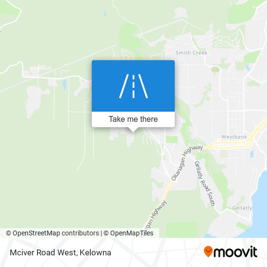 Mciver Road West map