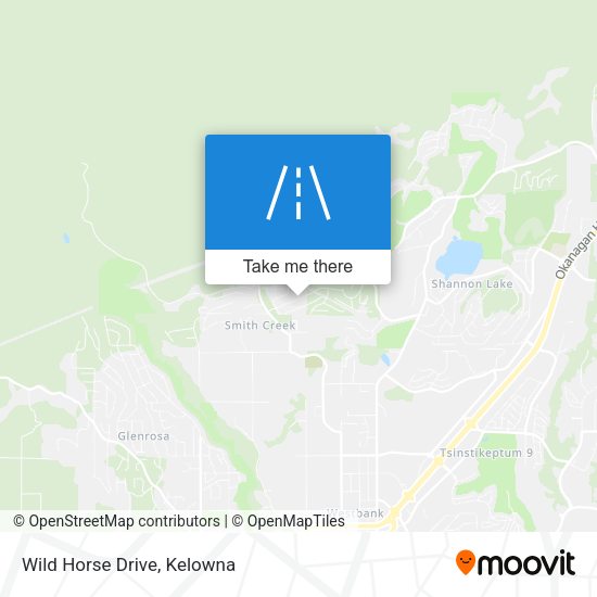 Wild Horse Drive map