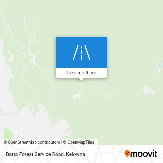 Batta Forest Service Road map