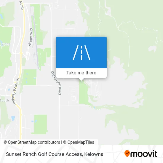 Sunset Ranch Golf Course Access map