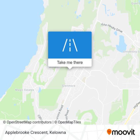 Applebrooke Crescent map