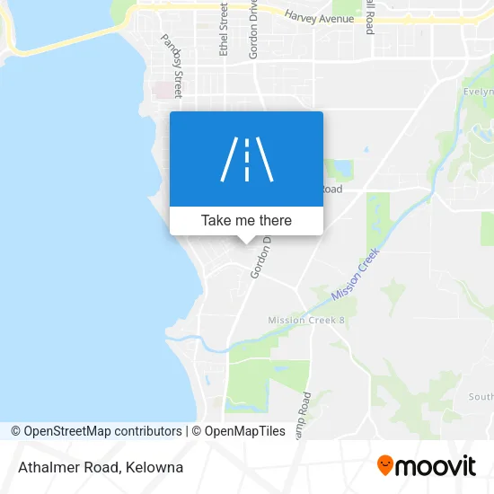 Athalmer Road map