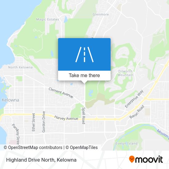 Highland Drive North map