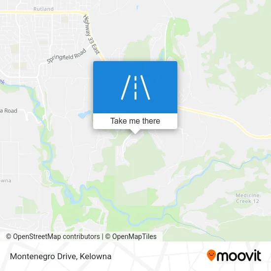 Montenegro Drive map