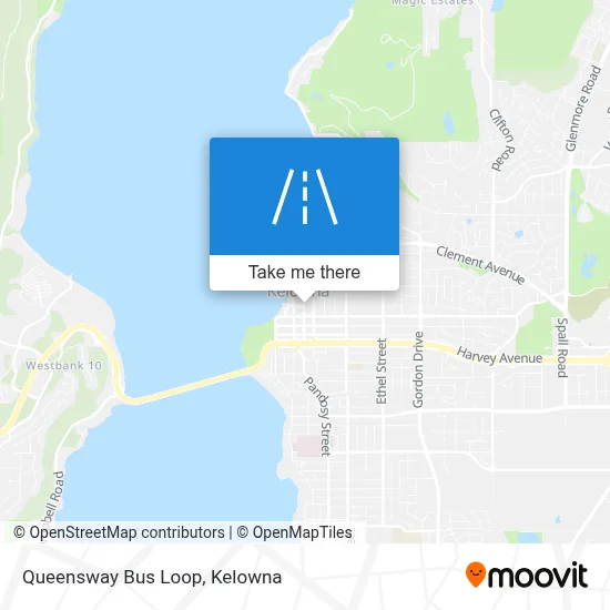 Queensway Bus Loop map