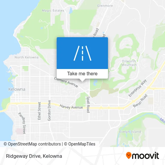 Ridgeway Drive map