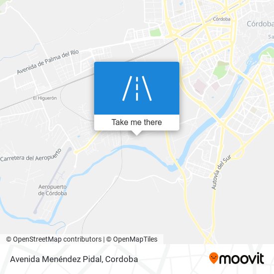 mapa Avenida Menéndez Pidal