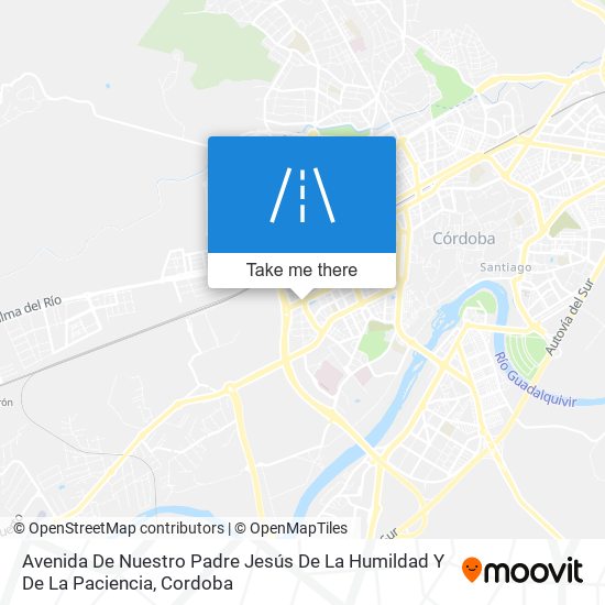 mapa Avenida De Nuestro Padre Jesús De La Humildad Y De La Paciencia