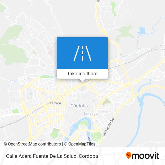Calle Acera Fuente De La Salud map