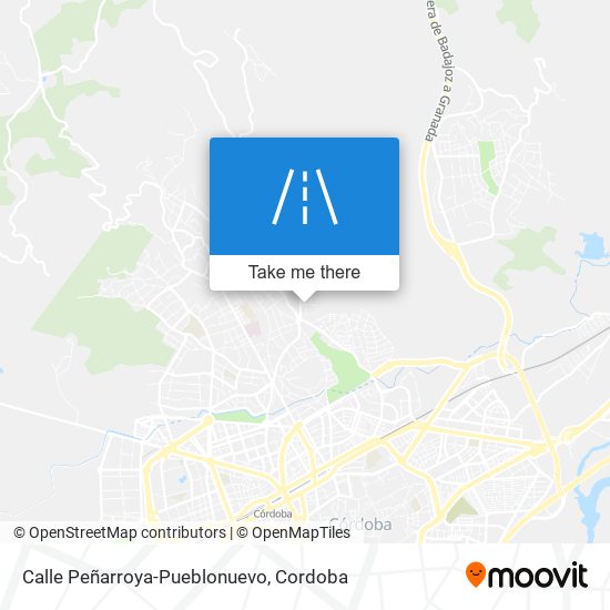 mapa Calle Peñarroya-Pueblonuevo