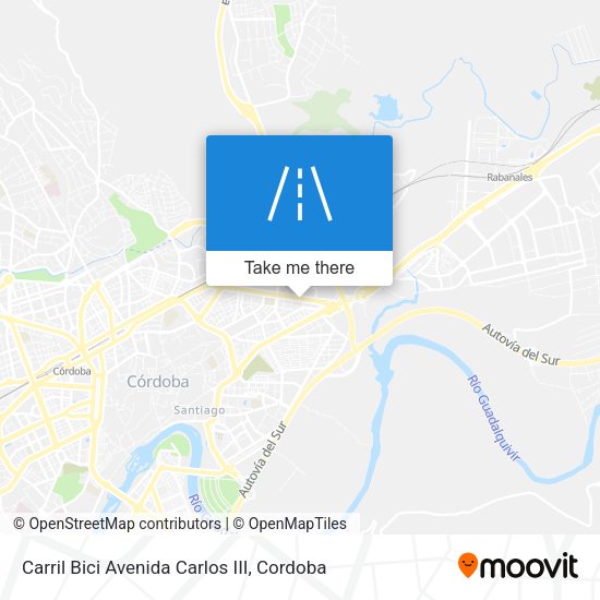 Carril Bici Avenida Carlos III map