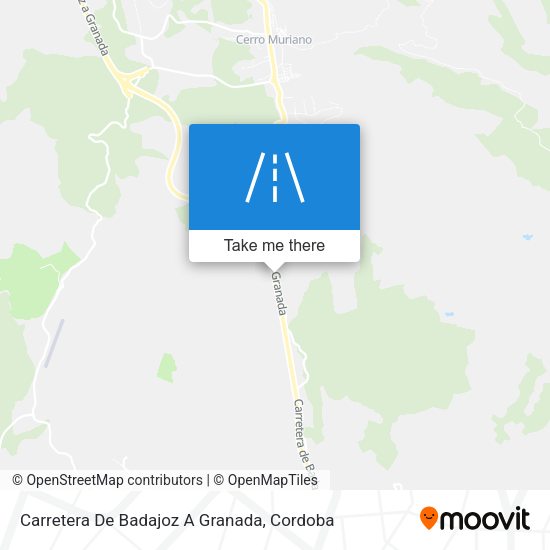 Carretera De Badajoz A Granada map
