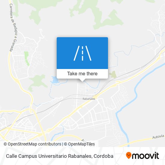 mapa Calle Campus Universitario Rabanales