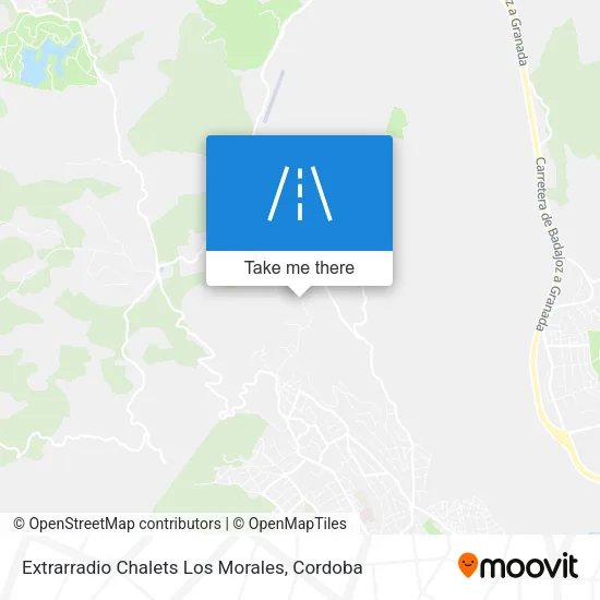 Extrarradio Chalets Los Morales map