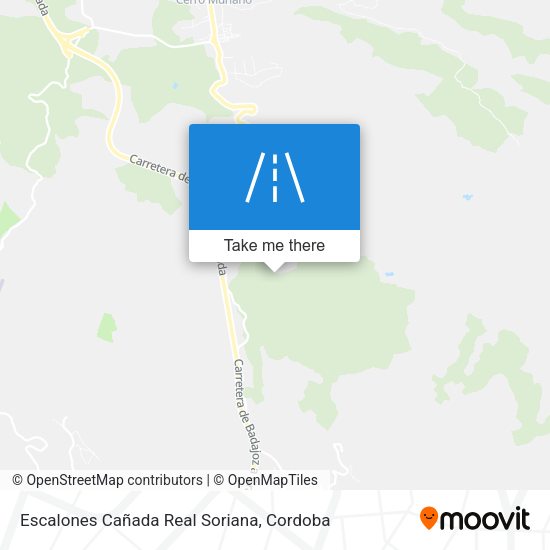 Escalones Cañada Real Soriana map