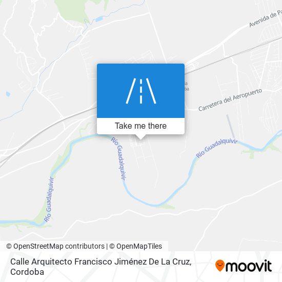 mapa Calle Arquitecto Francisco Jiménez De La Cruz