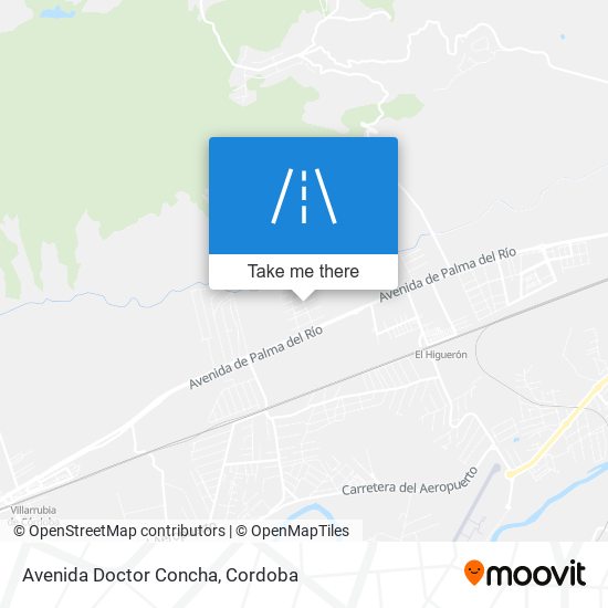 mapa Avenida Doctor Concha