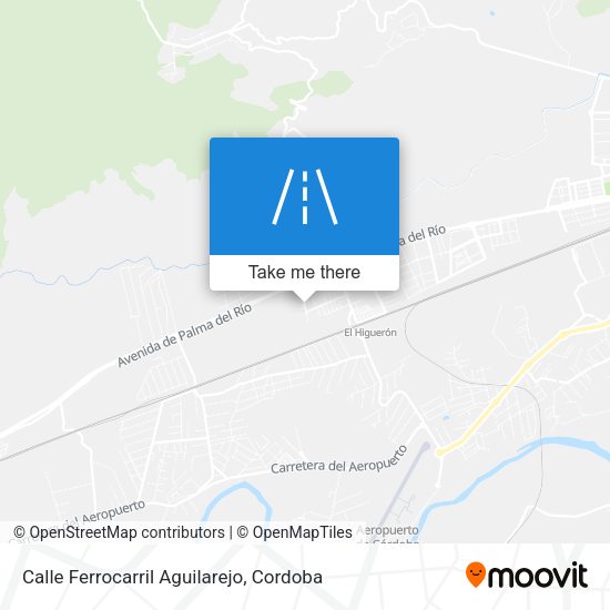 Calle Ferrocarril Aguilarejo map