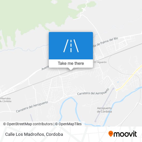 mapa Calle Los Madroños