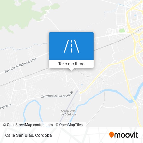 Calle San Blas map