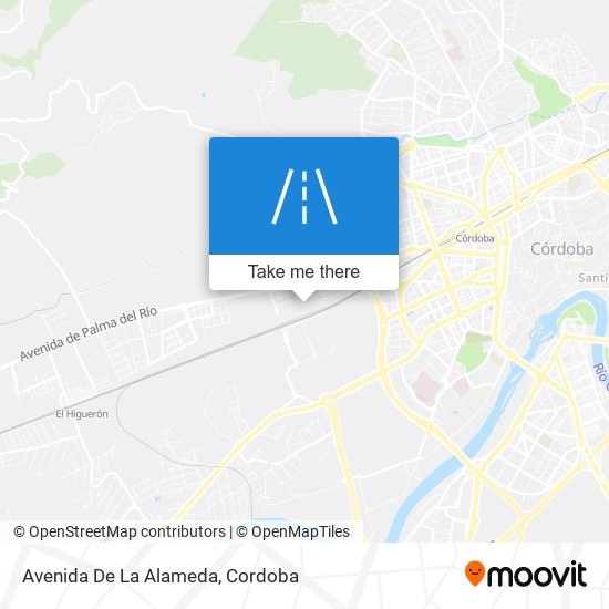 mapa Avenida De La Alameda