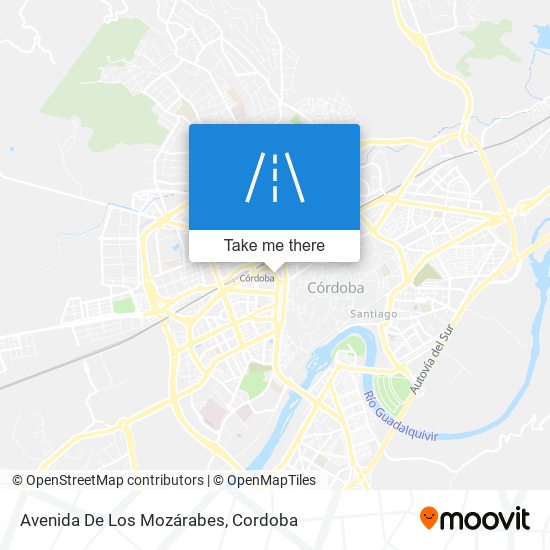 mapa Avenida De Los Mozárabes