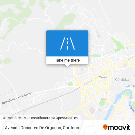 mapa Avenida Donantes De Organos