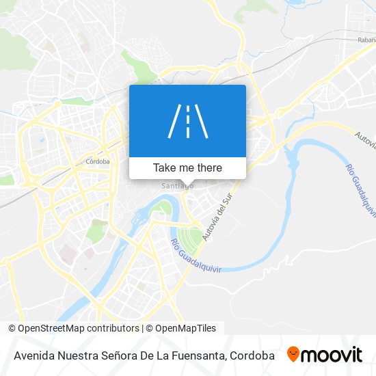 mapa Avenida Nuestra Señora De La Fuensanta