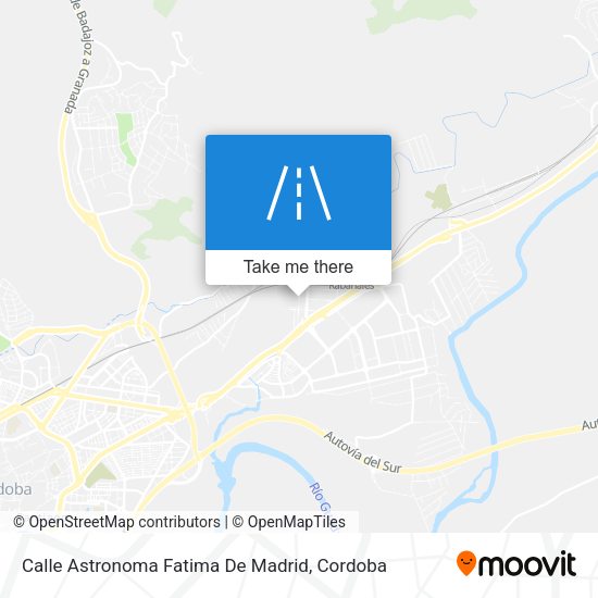 Calle Astronoma Fatima De Madrid map