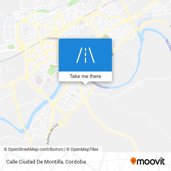 mapa Calle Ciudad De Montilla