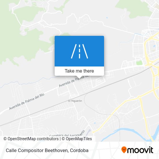 Calle Compositor Beethoven map