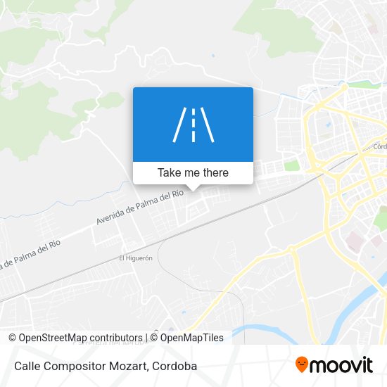 Calle Compositor Mozart map