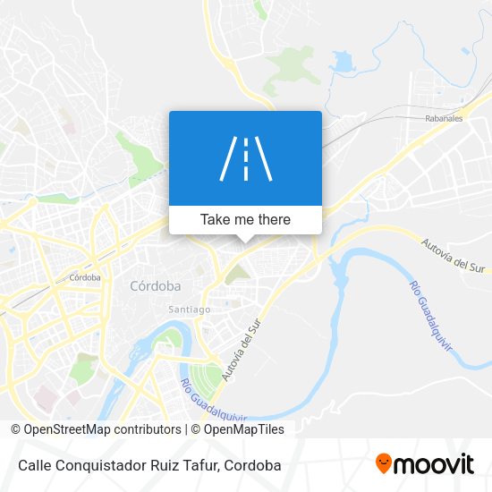 Calle Conquistador Ruiz Tafur map