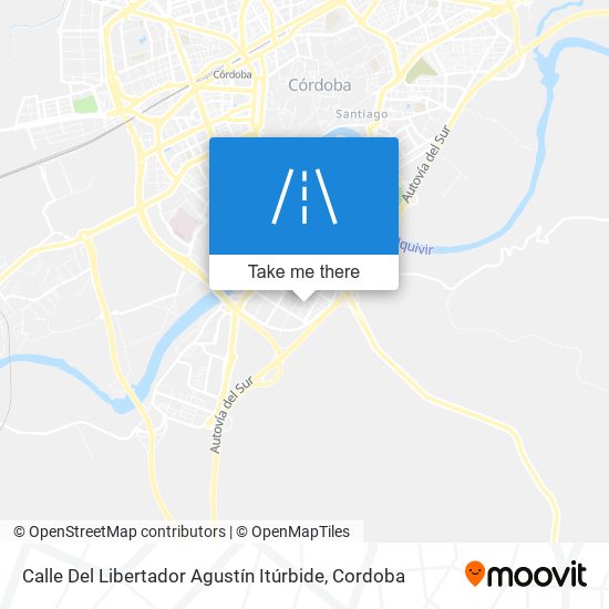 mapa Calle Del Libertador Agustín Itúrbide