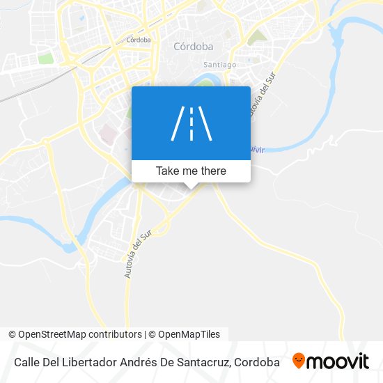 mapa Calle Del Libertador Andrés De Santacruz