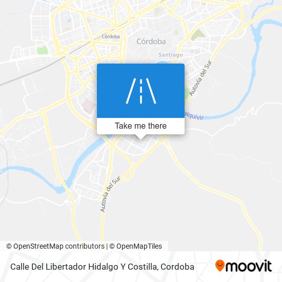 mapa Calle Del Libertador Hidalgo Y Costilla