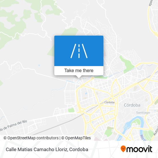 mapa Calle Matias Camacho Lloriz