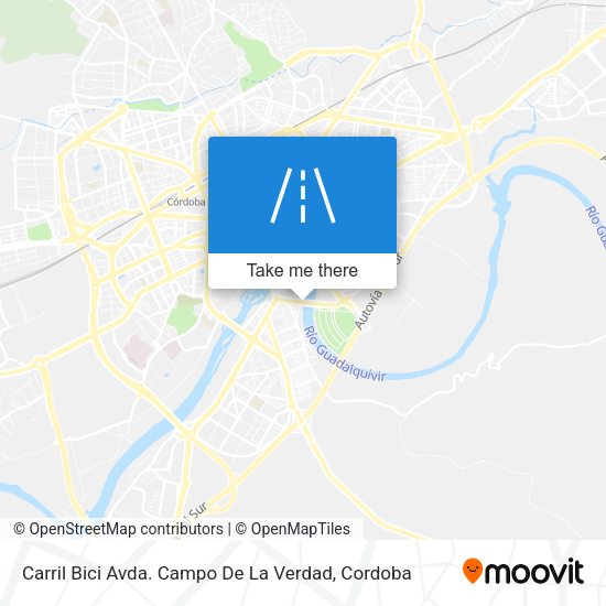 Carril Bici Avda. Campo De La Verdad map