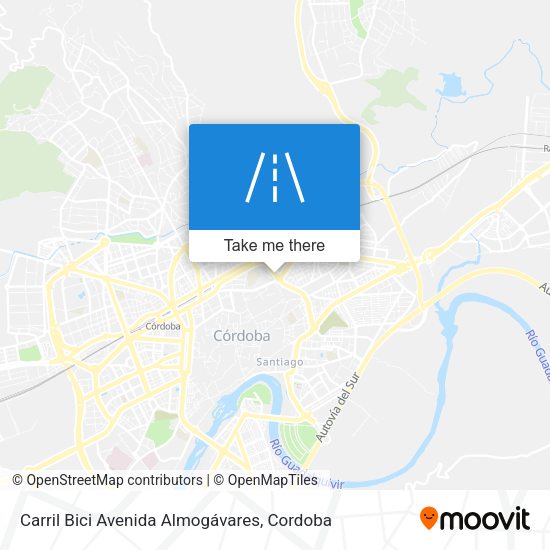 Carril Bici Avenida Almogávares map