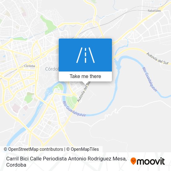Carril Bici Calle Periodista Antonio Rodríguez Mesa map