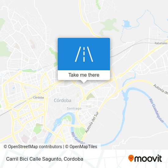Carril Bici Calle Sagunto map
