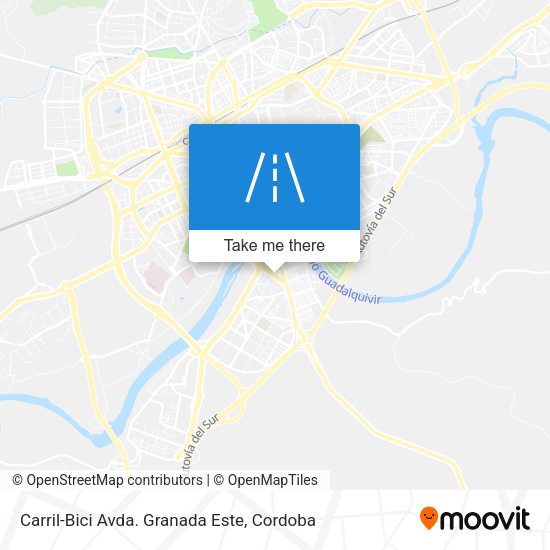 Carril-Bici Avda. Granada Este map