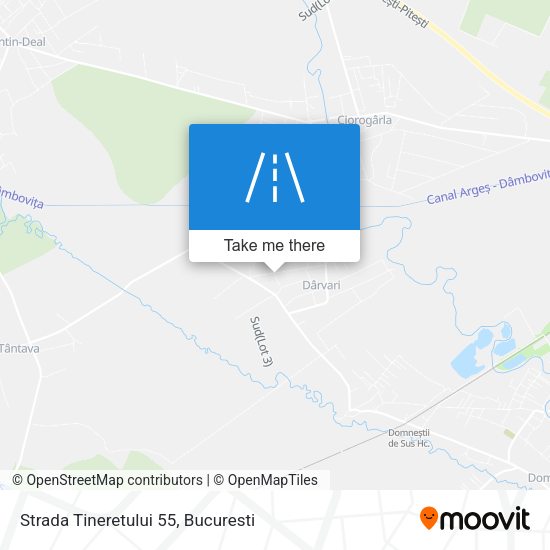 Strada Tineretului 55 map