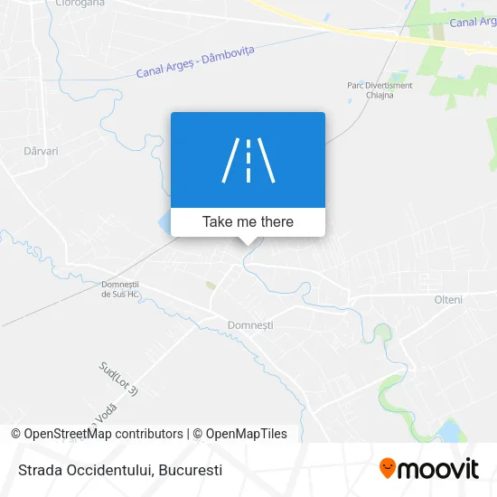 Strada Occidentului map