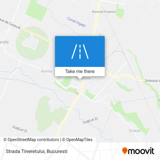 Strada Tineretului map