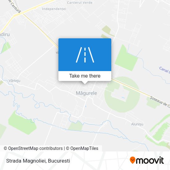 Strada Magnoliei map
