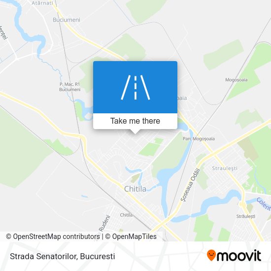 Strada Senatorilor map